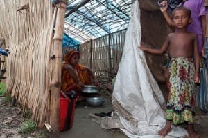 Emergency shelter in Bangladesh