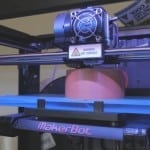 Makerbot 3D printer prints a socket