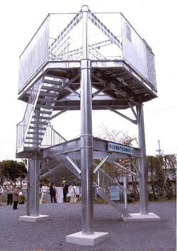 Tasukaru Tower is a tsunami evacuation point in Japan. Photo courtesy of ASME