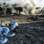 Aluminum cook pots in Haiti