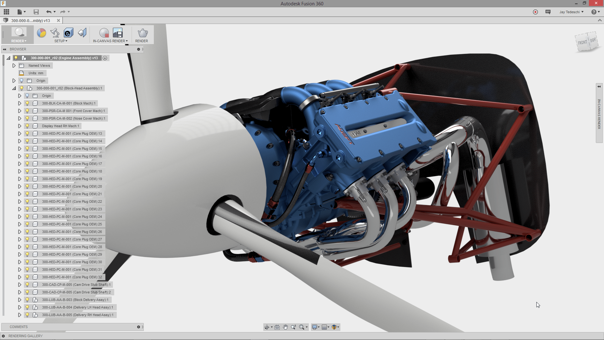 A digital 3D model of a turbine