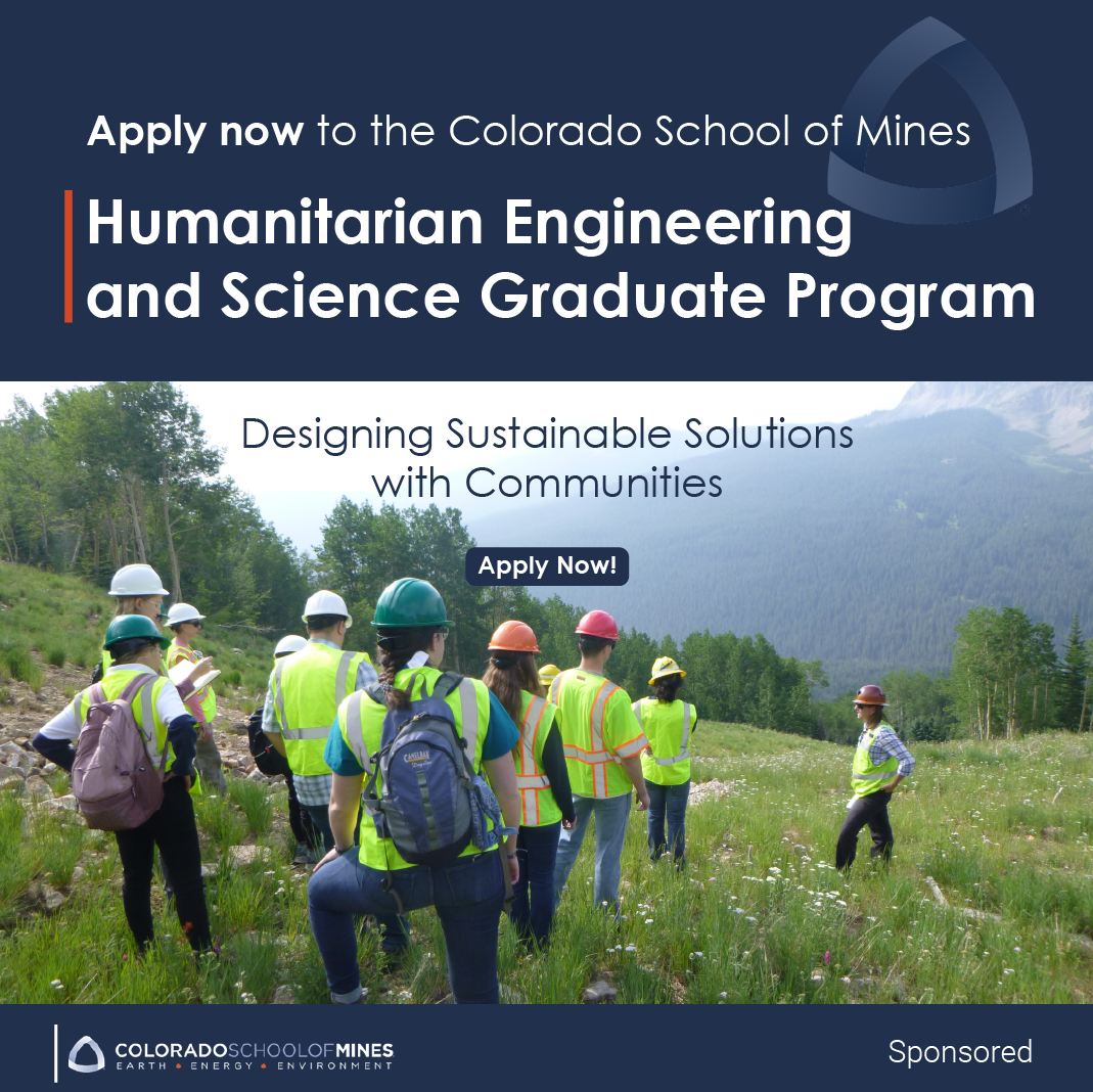 Applications Open Humanitarian Engineering and Science Graduate