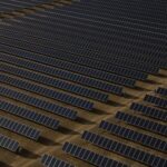 Rows of solar panels