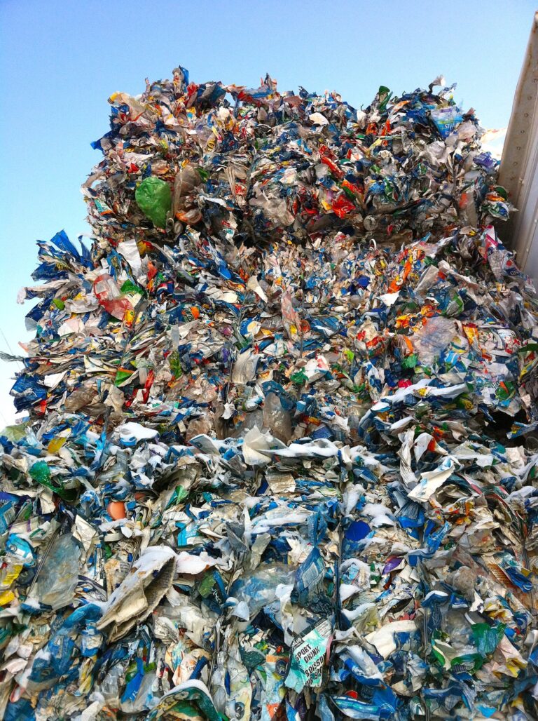 A mound of plastic waste